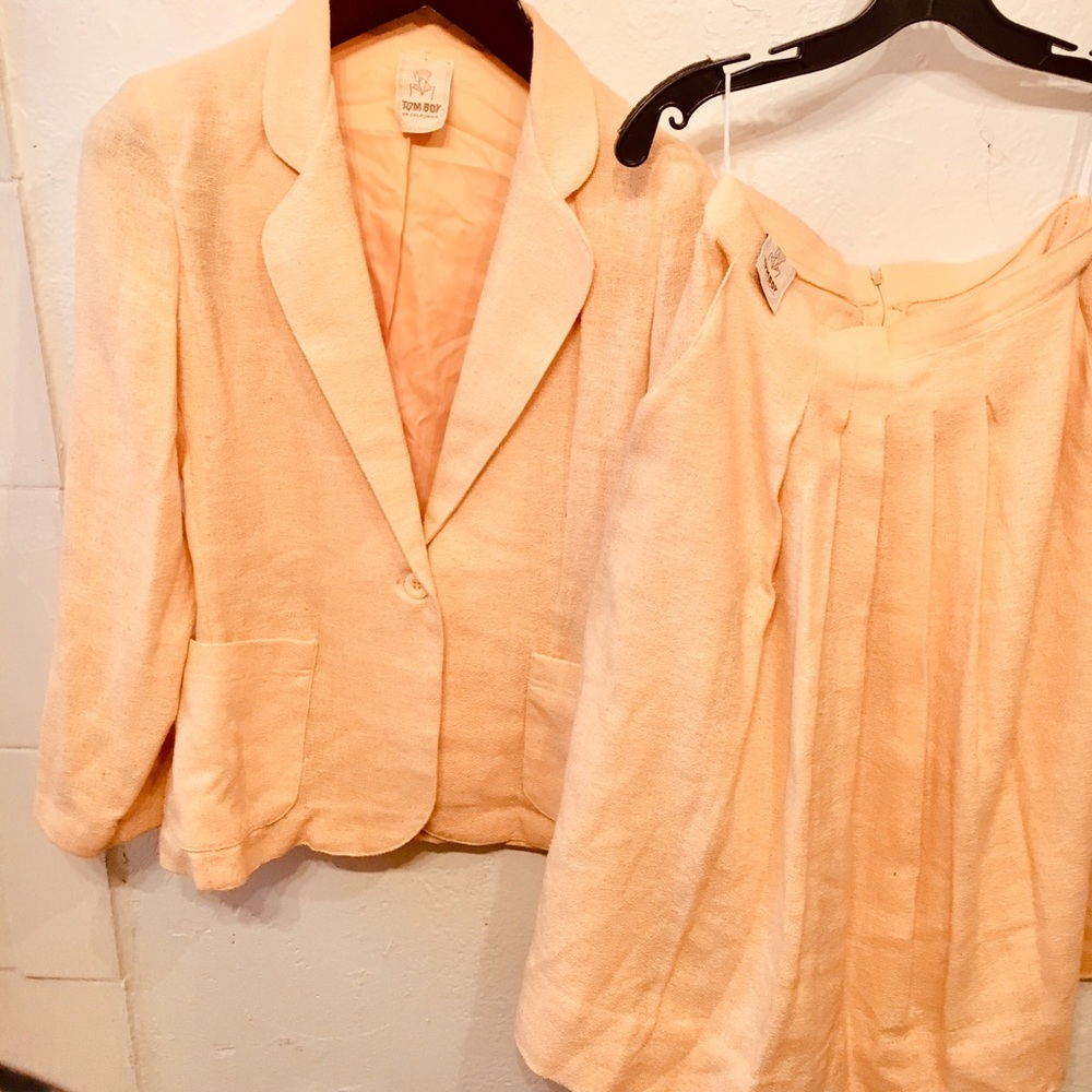 1960s Rare Vintage TOM BOY Skirt Suit